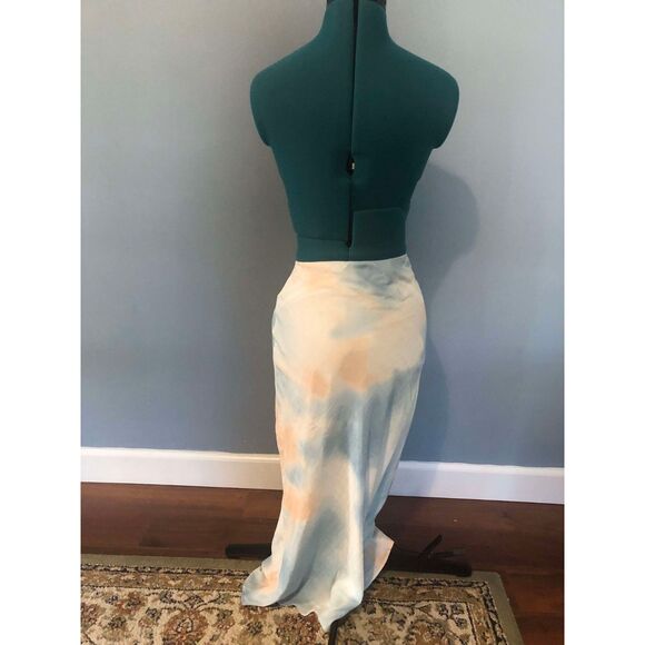 Current Air Anthropologie Cloud Pastel Sky Midi Skirt, size XS - Picture 3 of 6